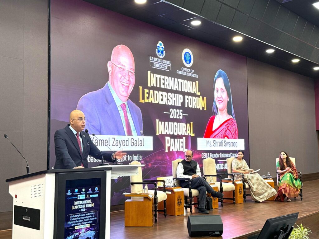 Ambassador of the Arab Republic of Egypt delivers keynote address at O.P. Jindal Global University
